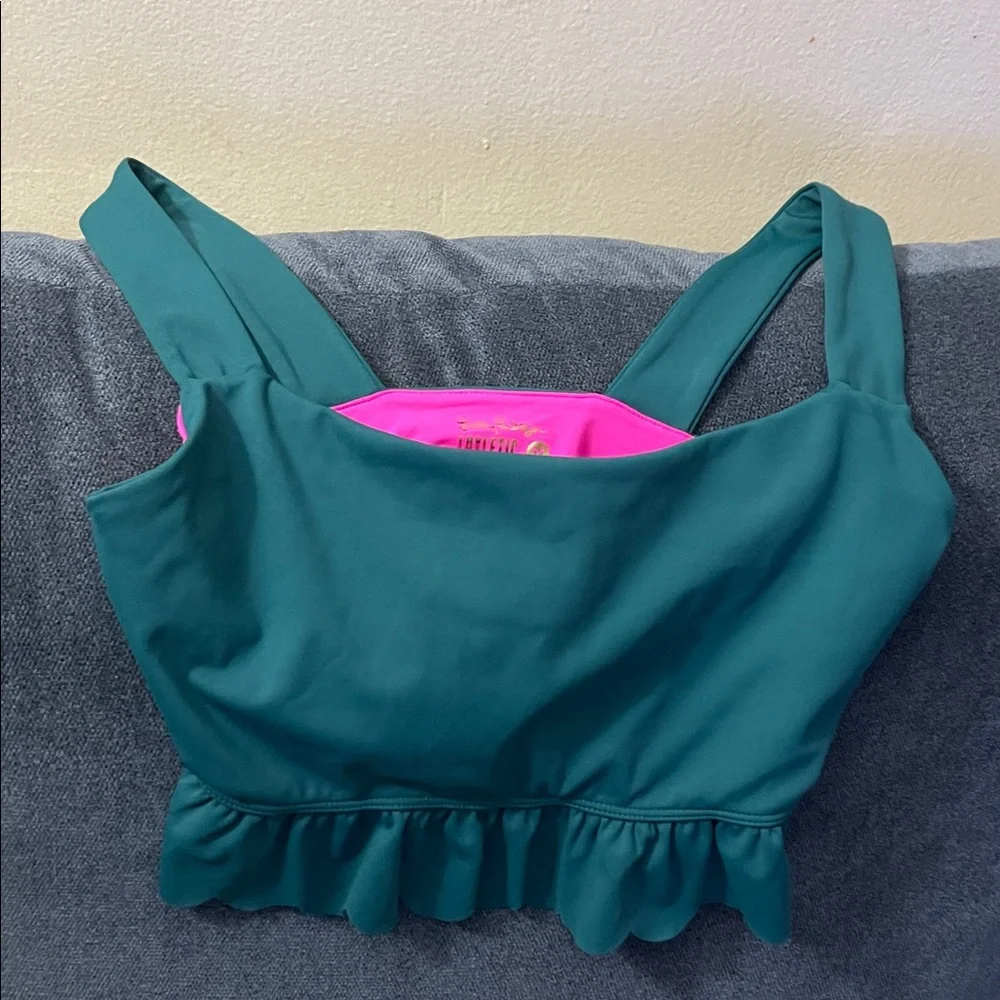 Lilly Pulitzer Luisa Scallop Sports Bra medium